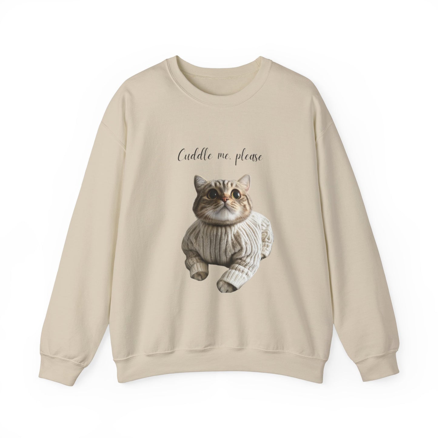 Cuddle me, please Cat Sweatshirt