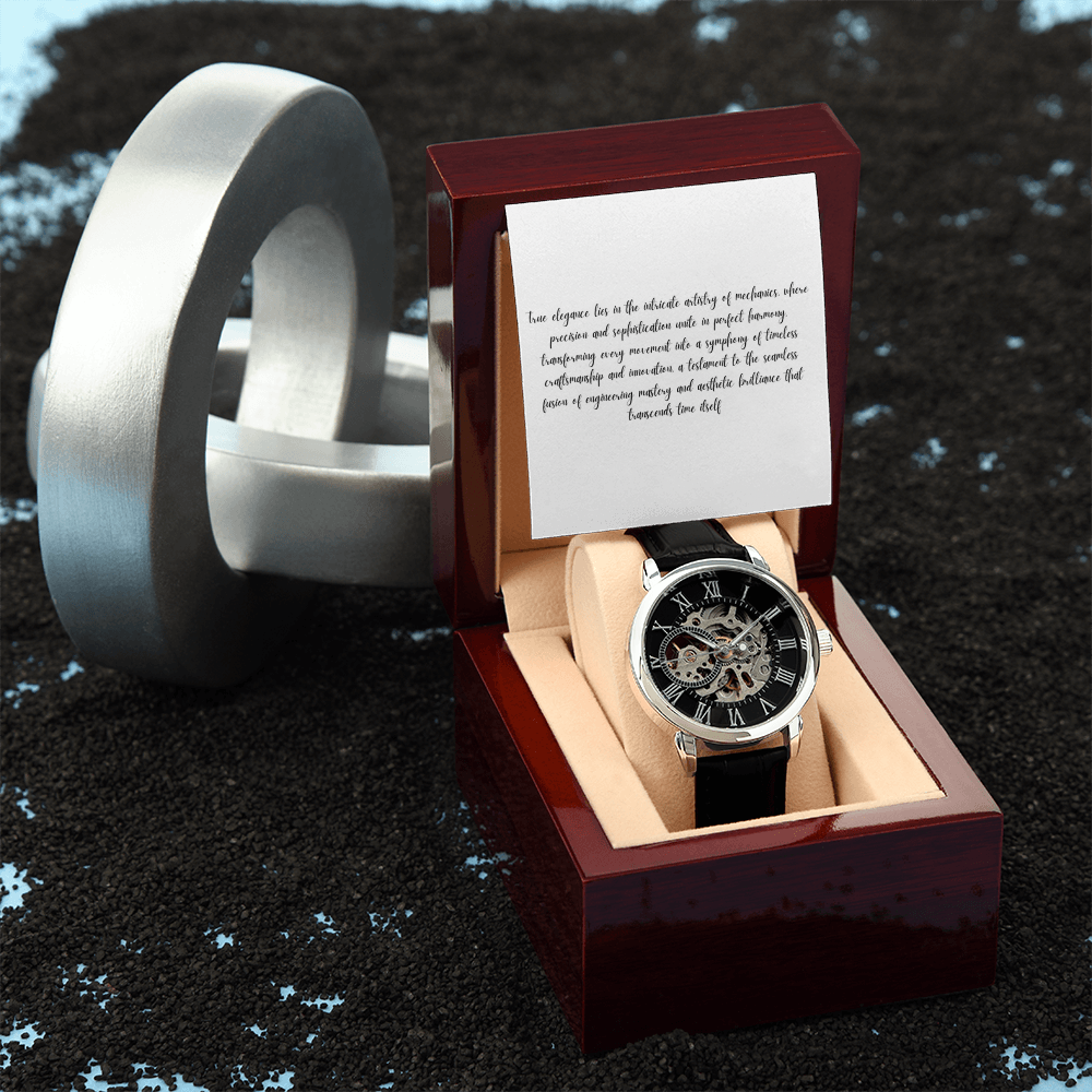 Luxury open work watch
