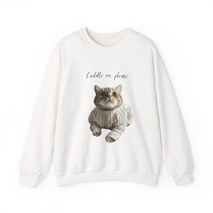 Cuddle me, please Cat Sweatshirt