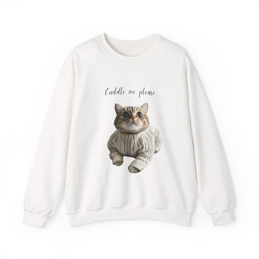 Cuddle me, please Cat Sweatshirt